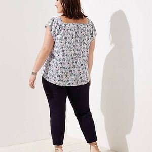 LOFT Tops - NWT LOFT Plus Floral Shirred Square Neck Top LOFT Tops - NWT LOFT Plus Floral Shirred Square Neck Top